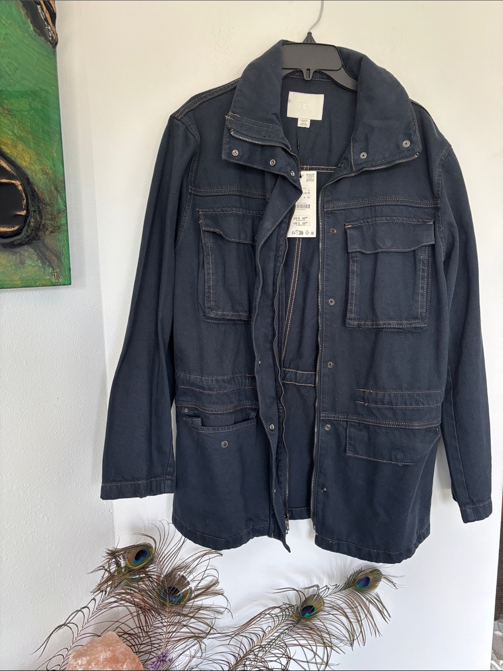 Zara oversized denim jacket - size XS